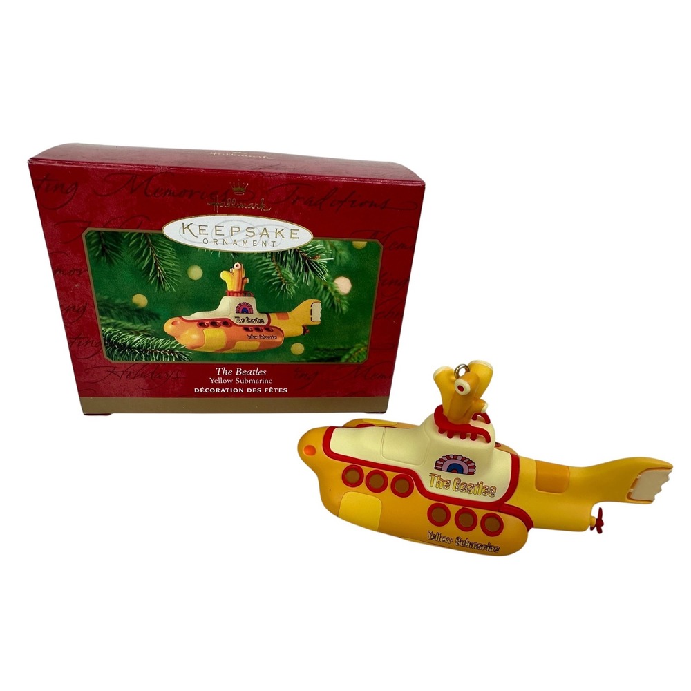 Hallmark Keepsake The Beatles Yellow Submarine Ornament 2000 Original Box
